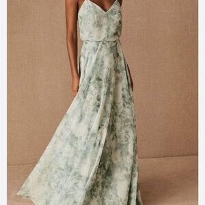 Jenny Yoo Sage Floral Bridesmaid Maxi Dress